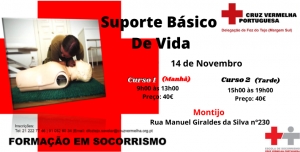 Cursos Suporte Básico de Vida - Montijo - 14 Novembro 2020